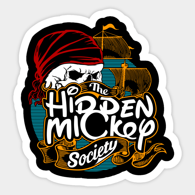 4-Color HMS Pirate Logo Sticker by hiddenmickeysociety